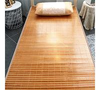 KRXSOBNV, Matelas Tapis de lit en Bambou Tapis de Sommeil d'été Pliant Matelas Frais Literie Double Face Utilisation Respirante/90 * 190Cm,Matelas d'été(100 * 190Cm)