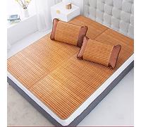 KRXSOBNV, Matelas Tapis de lit en Bambou Tapis de Sommeil d'été Pliant Matelas Frais Literie Double Face Utilisation Respirante/90 * 190Cm,Matelas d'été(135 * 195Cm)