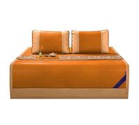 KRXSOBNV, Matelas Tapis de Rotin Pliant d'été Tapis de Rotin Tapis de Glace de dortoir Respirant antidérapant/120 * 190Cm/47 * 75In,Matelas d'été(180 * 220cm/70 * 87in)