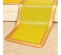 KRXSOBNV, Matelas Tapis de Sommeil d'été Tapis de lit en Bambou Tapis de Couchage rafraîchissant Tapis de Mahjong en Bambou Lisse et Respirant for canapé-lit Chaise de Bureau,Matelas d'été(80x160cm)