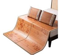 KRXSOBNV, Matelas Tapis d'été Surmatelas en Bambou Tapis de Sommeil d'été Pièce Fraîche mais Non Pliable Double Face Pliable for Dortoir Scolaire à Domicile,Matelas d'été(B,1.8 * 2M(70 * 78in))