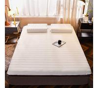 KRXSOBNV, Matelas Tatami Pliable Housse de Matelas en Latex Épaisseur 10 cm Respirant Portable Gris Queen : 150 x 200 cm,Matelas en Latex