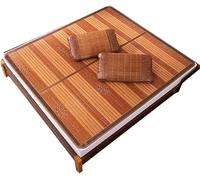 KRXSOBNV, Mattress Tapis de Refroidissement d'été surmatelas en Bambou, Matelas de lit rafraîchissant Pliable, Matelas carbonisé for la Maison, l'école, Le dortoir,Matelas d'été(180x200cm(Only Mat))