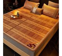 KRXSOBNV, Mattress Tapis d'été 1,5/1,8/2,0 m Tapis d'été Domestique Tapis de Paille Tapis de Bambou Pliant Tapis de climatisation Tapis Froid sans taies d'oreiller,Matelas d'été(Color 1,120x190cm)
