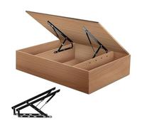 KRXSOBNV, Mécanisme de Levage de lit pneumatique, 2 Paquets, for boîtes de lit Lourdes, Ressorts à gaz, charnières de Meubles, charnières à Ressort Pliantes, charnières à Ressort,Support de Levage de