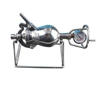 KRXSOBNV, Mini amplificateur alimentaire à canon à main en acier inoxydable, machine à pop-corn traditionnelle chinoise, un délicieux repas for les réunions de famille et les films ,Machine à pop-corn