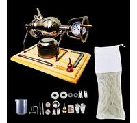 KRXSOBNV, Mini machine à pop-corn avec support, machine à pop-corn rétro de 260 ml avec manivelle, petit pop-corn vintage, for père, mari, amateur de bricolage ，Machine à pop-corn