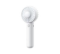 KRXSOBNV, Mini Ventilateur Portable, Chargeur USB, Ventilateur électrique de Refroidissement, réglage à 3 Vitesses, Puissant Double Moteur, Voyage en Plein air ，Ventilateur à Main(White)