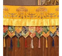 KRXSOBNV, Nappe Bouddhiste, Tissu de sanctuaire, 100 cm, Salle Bouddhiste tibétaine, Table en Tissu tibétain entourant Le Rideau de décoration du Temple ，Nappe Bouddhiste