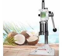 KRXSOBNV, Ouvre-noix de coco manuel, anneau d'étanchéité réglable, acier inoxydable + base moulée,Ouvre-noix de coco(White)