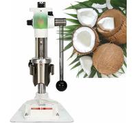 KRXSOBNV, Ouvre-noix de coco manuel en acier inoxydable, avec anneau d'étanchéité réglable, for ouvrir les noix, base moulée,Ouvre-noix de coco(White)