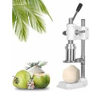 KRXSOBNV, Ouvre-noix de coco manuel, outil d'ouverture noix réglable, perforation for magasin fruits et légumes,Ouvre-noix de coco(White)