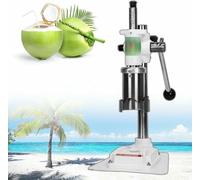 KRXSOBNV, Ouvre-noix de coco vertical portable, ouverture rapide en 2 à 5 secondes, ouvre-noix manuel, ouvre-bouche acier inoxydable,Ouvre-noix de coco(White)