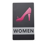 KRXSOBNV, Panneaux de toilettes for hommes et femmes, icônes 3D en relief, décoration panneau, acrylique, for bureaux, entreprises restaurants ，Signalisation pour toilettes(A)