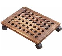 KRXSOBNV, Plant Caddy Plantes Base Mobile Plante Maison Chariot Support de en Bois Pot Solide Plateau jardinière intérieur et extérieur Fleurs ,Chariot à Plantes(S)