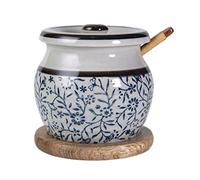 KRXSOBNV, Pot de cuisine, boîte d'assaisonnement domestique, ensemble de récipients à épices, sucrier avec cuillère et plateau, stockage des épices for la cuisine domestique,Bocaux d'assaisonnement