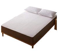 KRXSOBNV, Protège-Matelas en Latex Respirant avec Bande d'angle élastique Doux au Toucher Rebond élevé Protection optimale Taille Standard,Matelas en Latex(90 * 200cm)