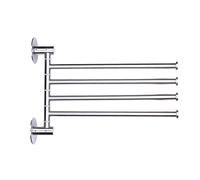 KRXSOBNV, Rotatif 3 tiges et 4 tiges Preuve étagère de Salle de Bain Support de Rangement de Cuisine Tour Cintre/4 tiges ，Porte-Serviettes