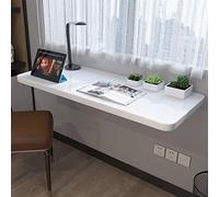 KRXSOBNV Salle à Manger, buanderie ou Bureau, capacité de Charge de 70 kg, Bureau Mural Flottant for Petits espaces(White,120x30cm/47x12in)