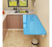 KRXSOBNV Salle à Manger, buanderie ou Bureau, capacité de Charge de 70 kg, Bureau Mural Flottant for Petits espaces(Blue,50x40cm/20x16in)