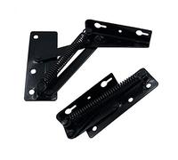 KRXSOBNV Séparer Le Support, 2 Supports de Levage Pliables à 80 degrés, charnières Ressort Noires, Support for Meubles Rangement