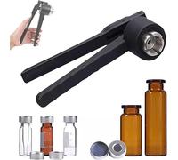 KRXSOBNV, Sertisseuse Manuelle entièrement en Aluminium for flacons, Outil de sertissage de Bouchons de Bouteille rabattables, capsulage à Main,Scelleur de Petits flacons(15mm)