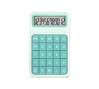 KRXSOBNV, Standard coloré avec Grand écran LCD, Portable et léger, Ultra Fin for Le Quotidien,Calculatrice(Grün)