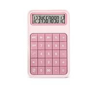 KRXSOBNV, Standard coloré avec Grand écran LCD, Portable et léger, Ultra Fin for Le Quotidien,Calculatrice(Roze)