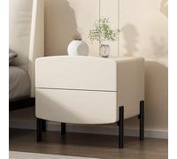 KRXSOBNV, Support de lit de chambre à coucher avec tiroirs, tables d'appoint modernes, mini commode avec rangement, commode for chambre à coucher, salon, minimaliste et pratique ,Tables de nuit(White,