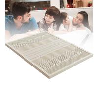 KRXSOBNV, Surmatelas en Coton Biologique Non Chimique en Mousse à mémoire de Forme aidant Vos épaules et Votre Dos à soulager,Matelas en Latex(10cm,1200 * 2000mm)
