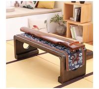 KRXSOBNV, Table basse pliante rétro avec tabouret - Table basse pour la maison Guqin - Table de sol pour salon, repose-pieds