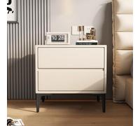 KRXSOBNV, Table d'appoint Moderne, Petites Tables de Nuit for Chambres à Coucher, Commode, Commode, tiroirs for Meubles de Rangement de Chambre à Coucher ,Tables de Nuit(Off White,45x40x48cm)