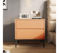 KRXSOBNV, Table d'appoint Moderne, Petites Tables de Nuit for Chambres à Coucher, Commode, Commode, tiroirs for Meubles de Rangement de Chambre à Coucher ,Tables de Nuit(Orange,40x40x48cm)
