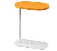 KRXSOBNV Table d'appoint, Table d'appoint Ovale avec Bureau en Bois, Cadre métal, Table Basse for Salon et Chambre à Coucher(Orange a)