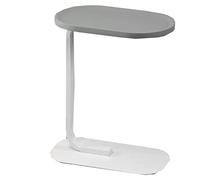 KRXSOBNV Table d'appoint, Table d'appoint Ovale avec Bureau en Bois, Cadre métal, Table Basse for Salon et Chambre à Coucher(Gray a)