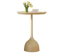 KRXSOBNV Table d'appoint, Table d'appoint Ronde for Salon, Chambre à Coucher, Balcon, Bureau(/Beige)