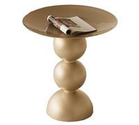 KRXSOBNV Table d'appoint, Table d'appoint Ronde, Petite Table de Chevet en métal, Moderne, canapé for Chambre à Coucher, Balcon(/Gold)