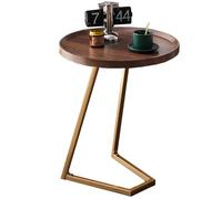 KRXSOBNV Table d'appoint, Table de canapé avec Cadre en métal, Petite Table Plateau TV, d'appoint for Coulissant(/Brown a,40 CM)