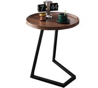 KRXSOBNV Table d'appoint, Table de canapé avec Cadre en métal, Petite Table Plateau TV, d'appoint for Coulissant(/Brown B,40 CM)