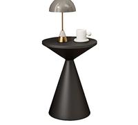KRXSOBNV Table d'appoint, Table de Chevet en métal Rustique Moderne, Petite d'appoint canapé for Salon, Chambre à Coucher, Balcon, Bureau(Black)