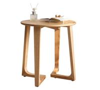 KRXSOBNV Table d'appoint, Table de Chevet Moderne, Table d'appoint en Bois, for Salon, Chambre à Coucher, Bureau, Petits espaces(/Natural,60x63 cm)