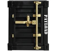 KRXSOBNV, Table de Chevet à 2 Niveaux avec Porte, Armoire de Chevet rétro Noire, Chambre à Coucher, Salon, Table d'appoint Organisateur de Rangement 40 x 38,Armoires de Rangement Vintage(Black Painte