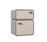 KRXSOBNV, Table de chevet - Petite table de chevet - Table de chevet - Organisateur de meubles - Mini commode pour vêtements, placard, dortoir, tables de chevet (gris, 40 x 40 x 50 cm)