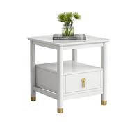 KRXSOBNV, Tables d'appoint avec tiroirs, Petite Table de Chevet, Commode for Chambre à Coucher, Commode for la Maison, Le Bureau et Le dortoir Universitaire ,Tables de Nuit(White,40x40x50CM)