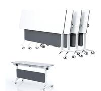 KRXSOBNV, Tables de Salle conférence 4 pièces, Table Formation Bureau, Utilitaire Mobile avec Roues silencieuses, séminaire for réunion, Classe,Table de conférence(140x40x75cm)