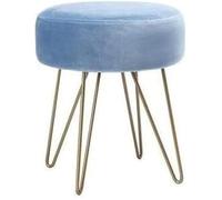 KRXSOBNV, Tabouret à Pieds en métal, Petit Banc en Fer, Table d'appoint for Banc à Chaussures, Repose-Pieds, Tabouret élégant, Meuble Compact et Polyvalent,Tabourets(Blue)