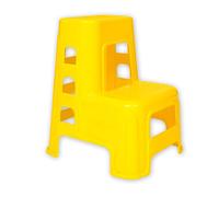 KRXSOBNV, Tabouret d'échelle à Deux Couches, échelle de Lavage Voiture, Tabouret sécurité antidérapant, Conception Gradins, for ménage ，Tabouret Pliant(Yellow)