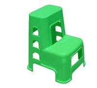 KRXSOBNV, Tabouret d'échelle à Deux Couches, échelle de Lavage Voiture, Tabouret sécurité antidérapant, Conception Gradins, for ménage ，Tabouret Pliant(Green)