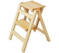 KRXSOBNV, Tabouret d'échelle de Tabouret Pliant, Chaise Salle à Manger d'escalier ménage échelles polyvalentes légères Hom ，Tabouret Pliant(Natural)