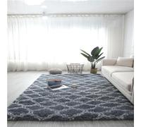 KRXSOBNV, Tapis antidérapant Moderne Doux à Poils Longs, décoratif, Lavable, Long en Peluche, for Chambre Coucher | Salle Manger Chambre Décor la Maison ，Tapis(Gray Lantern,60 * 200)